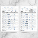 Golf Log Pocket Notebook - Progress Tracker, 50 Detailed Rounds of Golf, Yardage Section, Golf Terminology & Game Formats