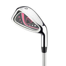 GolfGirl FWS3 Ladies Left-Hand Golf Set with Cart Bag – Pink