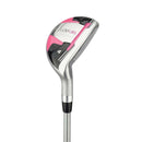 GolfGirl FWS3 Ladies Left-Hand Golf Set with Cart Bag – Pink