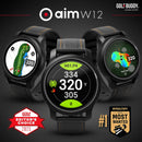 GolfBuddy Aim W12 GPS Golf Watch – Black Edition
