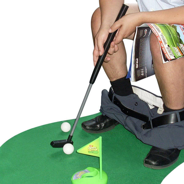 Toilet Golf Set for Bathroom – Golf Sport for The Bathroom and Toilet