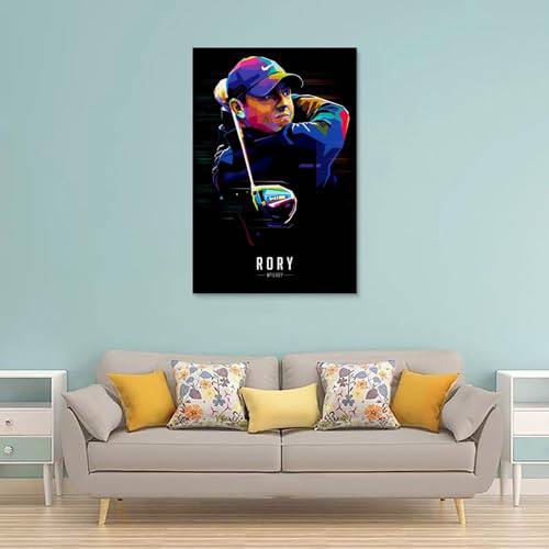 GOORAL Rory McIlroy Golf Star Art Poster Picture Print Wall Art Painting Canvas Artworks Gift Idea Room Aesthetic 08x12inch(20x30cm)