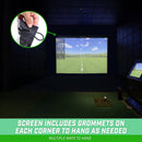 GoSports Golf Simulator Impact Screen – 10ft Projection Net