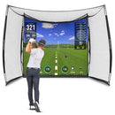 GoSports Range Cage Golf Net with Simulator Screen