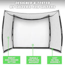 GoSports Range Cage Golf Net with Simulator Screen