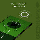 Greenhawk 3meters long Golf Putting Mat Indoor Golf, Carry Bag and Putting Cup - Perfect Aid to Simulate a green, Golf Gift