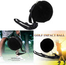 Black Golf Impact Ball Golf Swing Trainer Aid Smart Assist Practice Ball Teaching Posture Correction Training Adjustable Intelligent Arm Motion Guide, Golf Gifts for Men