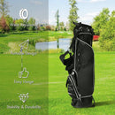 GYMAX Waterproof Golf Stand Bag – Black
