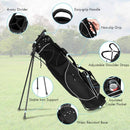 GYMAX Waterproof Golf Stand Bag – Black