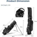 GYMAX Waterproof Golf Stand Bag – Black