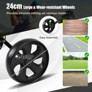 GYMAX Lightweight 2-Wheel Golf Trolley – Black