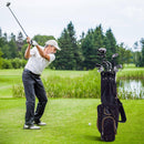 GYMAX Lightweight Golf Stand Bag – 8-Way Top & Rain Hood