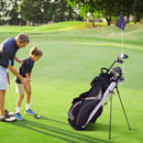 GYMAX Lightweight Golf Stand Bag – 8-Way Top & Rain Hood