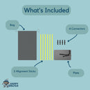 Happy Golfer - Golf Swing Alignment Trainer – Swing Plate & Stick Set