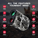 Hawkray Camo Rangefinder – 1200Y Laser with Rechargeable Battery