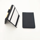 HH-GOLF Golf Scorecard Holder,Black Synthetic Leather Golf card and pencil holder, Deluxe Pocket Golf Yardage Books golf gift