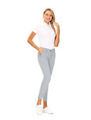 Hiverlay Womens pro Golf Pants Quick Dry Slim Lightweight Work Pants with Straight Ankle Also for Hiking or Casual Ladies