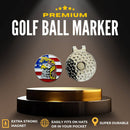 Bald Eagle Bandana Golf Ball Marker and Hat Clip - American Flag Bald Eagle Golf Ball Markers and Hat Clip - Magnetic Novelty America Golf Ball Marker Hat Clip - USA Golf Ball Markers and Hat Clip