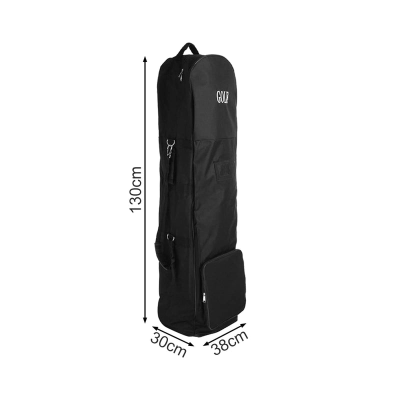 Holdfiturn Padded Golf Bag Travel Waterproof Golf Club Bag Golf Travel Bags Golf Bag Cover 130x25x36cm Golf Carry Bag with Wheels for Golf GearTransportation