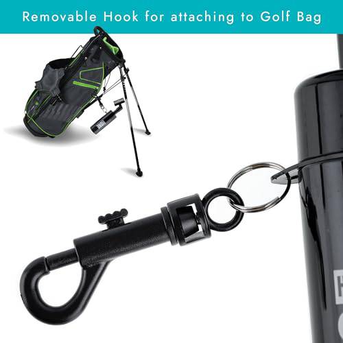 HoleInOne - Golf Club Groove Cleaning Brush with Built in Water Spray and Hook