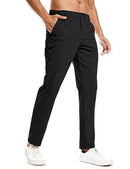 Holure Men's Golf Trousers Waterproof Straight-Fit Golf Pants Lightweight Stretch Outdoor Pants with Pockets Casual Pants