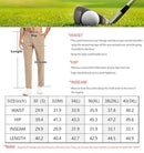 Holure Men's Golf Trousers Waterproof Straight-Fit Golf Pants Lightweight Stretch Outdoor Pants with Pockets Casual Pants