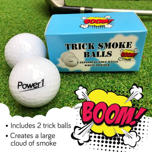 Trick Smoke Exploding Joke Golf Balls - Perfect Novelty Funny Gift For Golfers