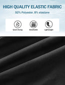 iCKER Men’s Golf Shorts Cargo Shorts Casual Printed Outdoor Quick Dry Shorts UPF 50+ Lightweight Shorts with Multi-Pockets,Black GL023