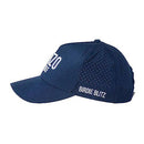 INZO Golf Birdie Blitz Golf Cap Hat with Laser Perforated Side & Rear Breathable Mesh Panels (Navy)