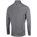 Island GREEN Mens Geometric Print Moisture Wicking Top Layer 1/4 Zip Stretch Golf Sweater Grey