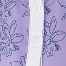 Island GREEN Womens Freesia Print Polo Shirt - Lavender/White