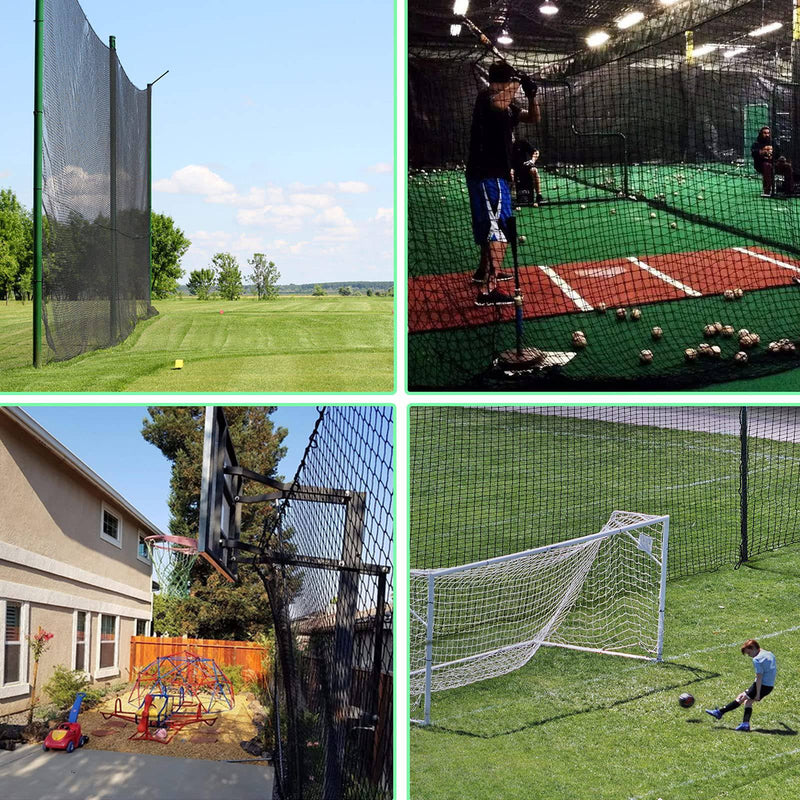 IUZEAI 10x20ft Golf Netting High Impact Golf Practice Net(NET ONLY), Golf Sports Netting Barrier Nets, Heavy Duty Nylon Netting Material Golf Hitting Nets （with Installation Rope）