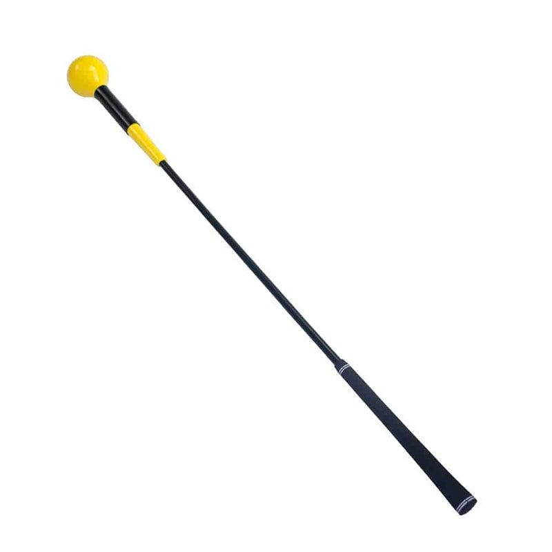 JARAGAR Golf Swing Trainer, Power Flex Golf Swing Training Aid for Improved Tempo Rhythm Balance and Strength, 48 Inches Yellow Golf Training Aids Warm-Up Stick Indoor Practice Accessories