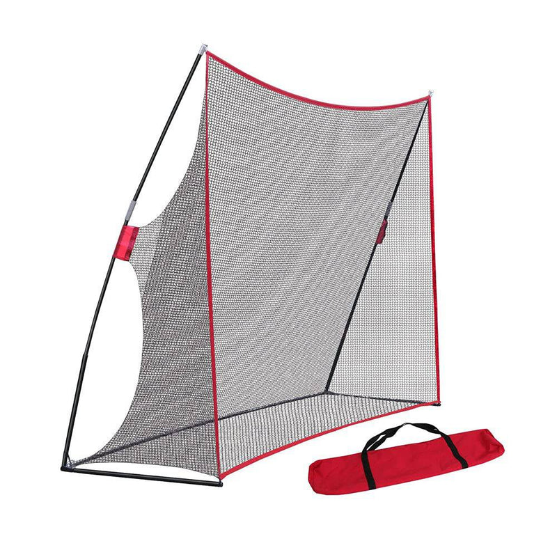 JARAGAR Large Golf Net, 10Ft x 7Ft Golf Practice Net Professional Golf Accessories with Carry Bag for Indoor and Outdoor Golf Hitting Training (Red)