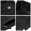 Jessie Kidden Walking Trousers Women Cargo Pants Waterproof Summer Lightweight Quick Dry Convertible Stretch Outdoor Casual UPF 50 Zip Off Capri, Black