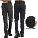 Jessie Kidden Walking Trousers Women Cargo Pants Waterproof Summer Lightweight Quick Dry Convertible Stretch Outdoor Casual UPF 50 Zip Off Capri, Black