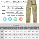 Jessie Kidden Walking Trousers Women Cargo Pants Waterproof Summer Lightweight Quick Dry Convertible Stretch Outdoor Casual UPF 50 Zip Off Capri, Black