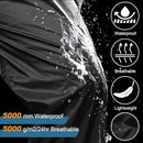 Jessie Kidden Women's Rain Trousers Waterproof Hiking Trousers Windproof Lightweight Over Pants Outdoor for Golf, Black