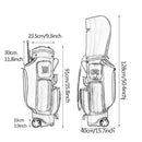 JUNZ Golf Trolley Bag with Wheels,Golf Cart Bag for Women,Lightweight Golf Club Carrying Bag,5-Way Divider,Pink