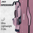 Sunday Golf Bag – Lightweight Carry Bag with Stand, Pink