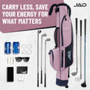 Sunday Golf Bag – Lightweight Carry Bag with Stand, Pink