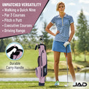 Sunday Golf Bag – Lightweight Carry Bag with Stand, Pink