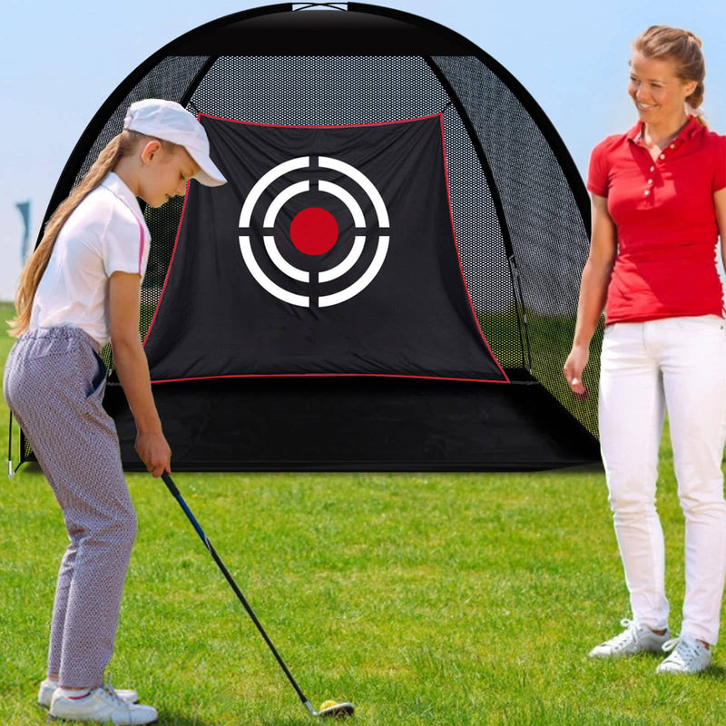 Golf Practice Hitting Nets for Backyard Driving Indoor Use Heavy Duty Practice Golf Driving Nets for Backyard Premium Portable Golf Impact Nets Cages with Frame and Net for Men