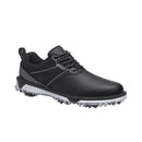 KESCOO Waterproof Golf Shoes Men Professional Spiked Golf Footwear Lightweight Outdoor Comfortable Golf Training Sneakers, Black