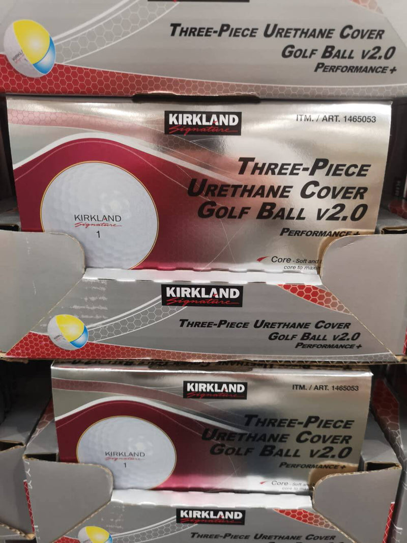 KIRKLAND SIGNATURE Three-Piece Urethane Cover Golf Ball v2.0 Performance + Total of 24 Balls