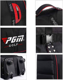 KOFULL Foldable Golf Travel Bag with Wheels – Black/Red