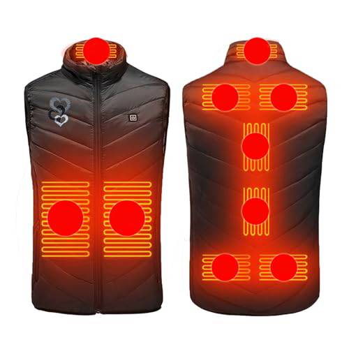 KUIH Heated Vests for Men and Women Warm Lightweight Heated Gilet USB Body Warmer Washable Heated Waistcoat Golf