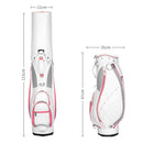 LANGWEI Golf Bags for Women, Portable Lightweight Stand Bag, White Waterproof Sports Cart Club Airbag Golf Accessories for Golf Course