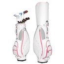 LANGWEI Golf Bags for Women, Portable Lightweight Stand Bag, White Waterproof Sports Cart Club Airbag Golf Accessories for Golf Course