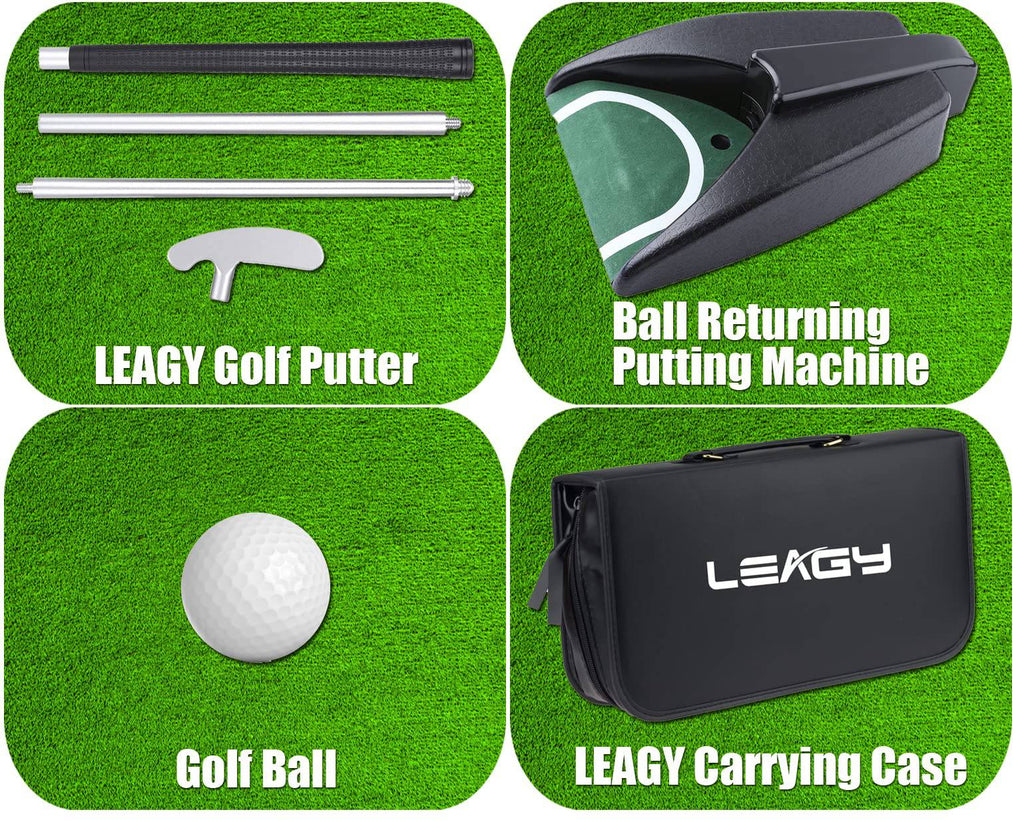 Putting Set Compact Indoor Golf Putting Set with Travel Case | Golf Gift